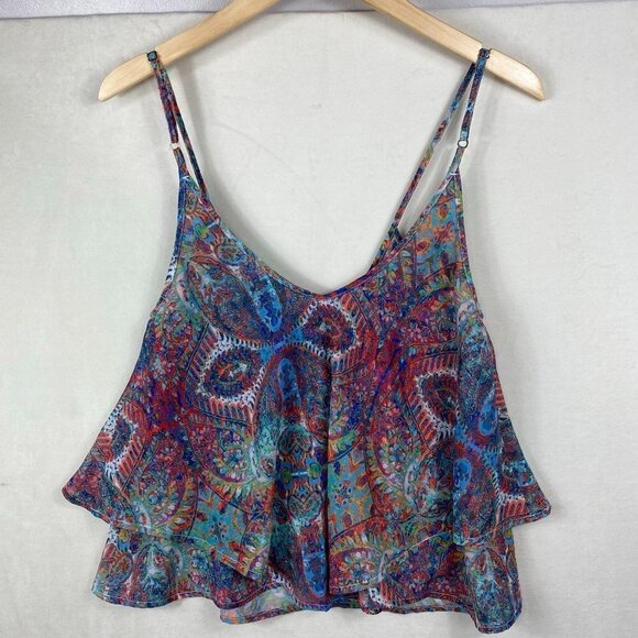 NWT-Show Me Your Mumu Jodi Rae Ruffle Tank- MD - Picture 7 of 9